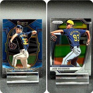Jacob Misiorowski Select Blue Prizm RC Milwaukee Brewers Top Prospect